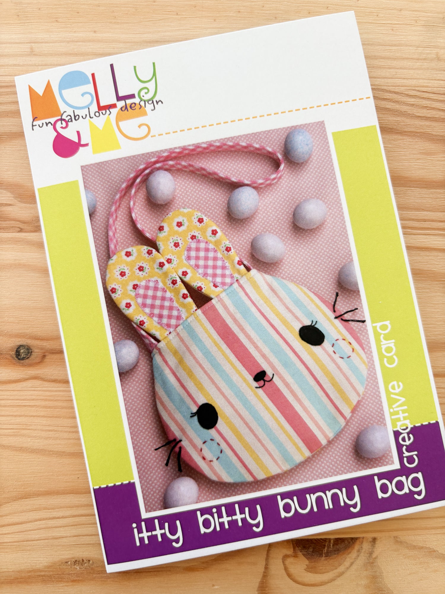Itty Bitty Bunny Bag Creative Card - Melly &amp; Me