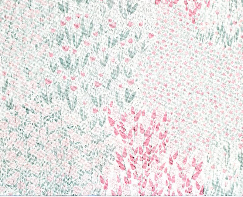 Pink Fields - Organic Poplin by La Ta Te