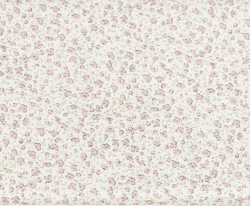 Sage Pink - Baby Flower Twill by La Ta Te