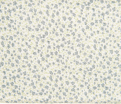 Sage Grey - Baby Flower Twill by La Ta Te