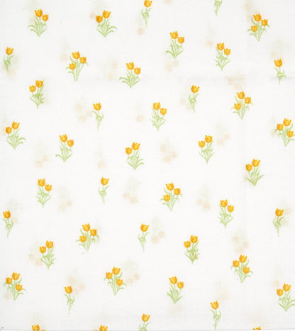 Yellow Buds - Organic Voile by La Ta Te
