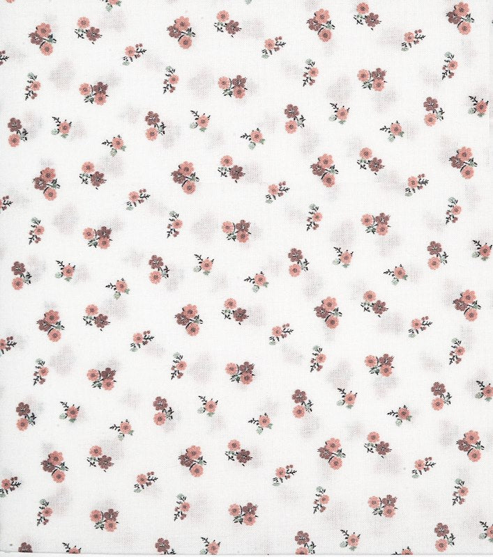 Pink Posies - Organic Voile by La Ta Te