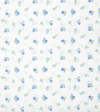 Blue Posies - Organic Voile by La Ta Te