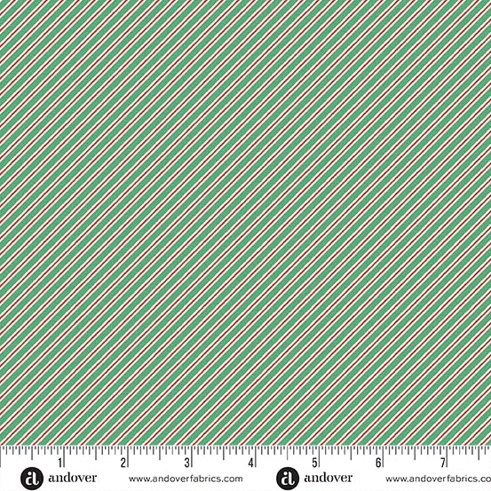 Candy Cane Stripe Green - The Nutcracker by Makower