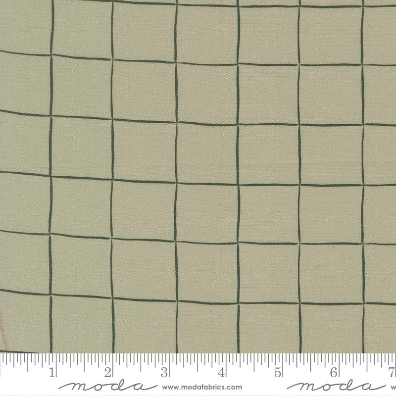 END OF BOLT 4.75m - Sketchy Plaid Sage - For My Boys Oliver by Moda