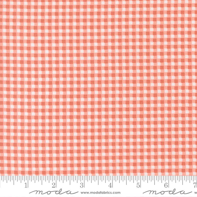 Mini Gingham Coral - Sunbonnet by Moda