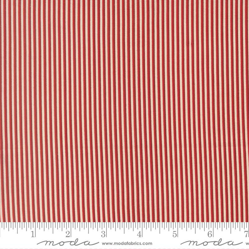 Stripes Crimson - Joyful Gatherings II by Moda