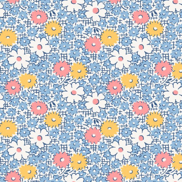 Floral Blue - Dilly Dally by Maywood Studio