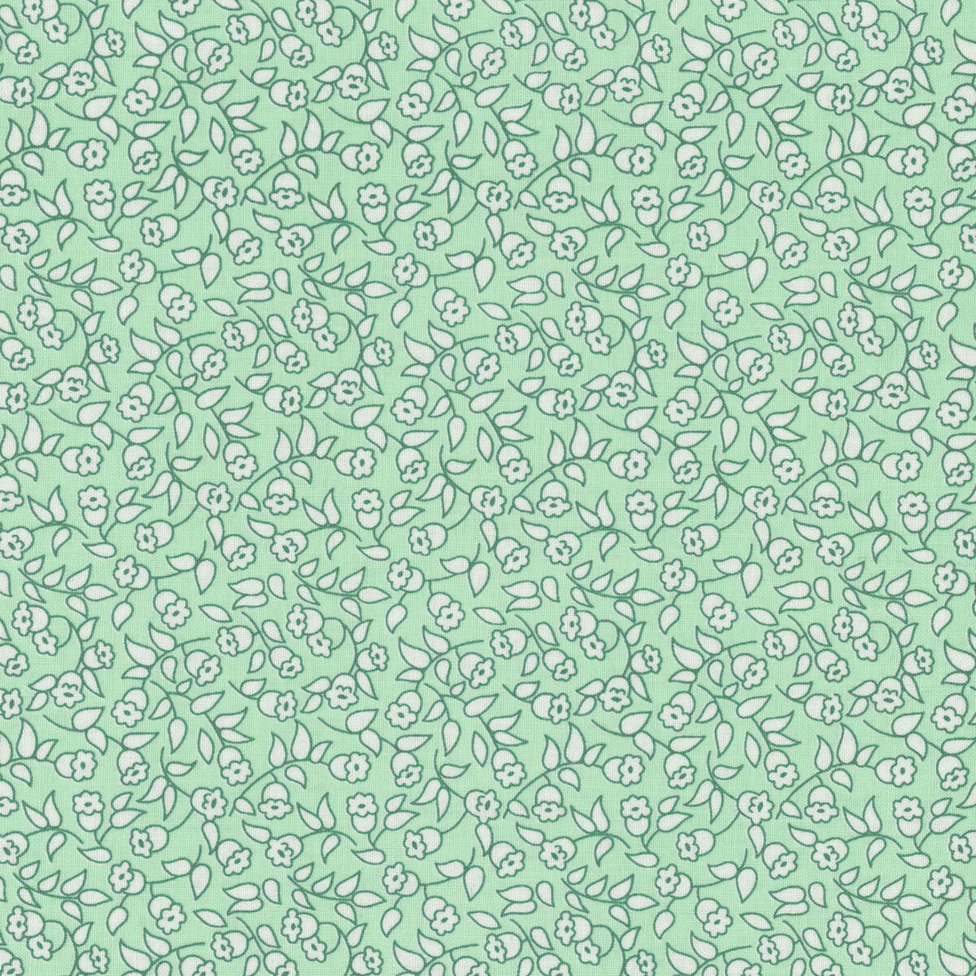 Flower Vine Green - Dilly Dally by Maywood Studio