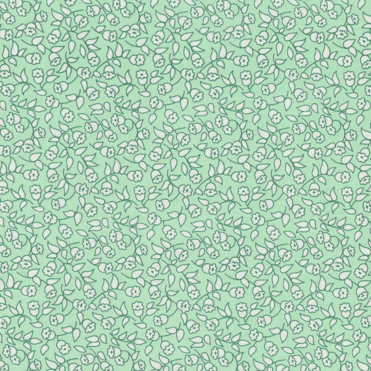 Flower Vine Green - Dilly Dally by Maywood Studio