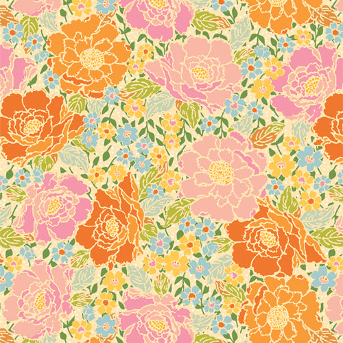 Woods Rose Garden - Marigold by Art Gallery Fabrics