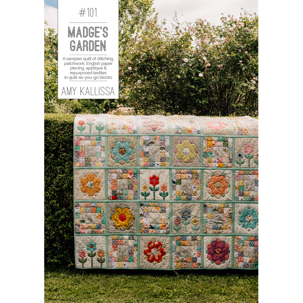 Madge's Garden Quilt Paper Pattern - Amy Kallissa