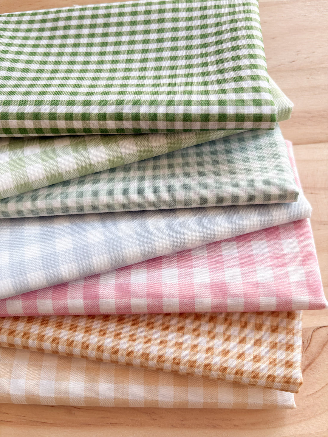 Pastel Ginghams - 7 Piece Bundle