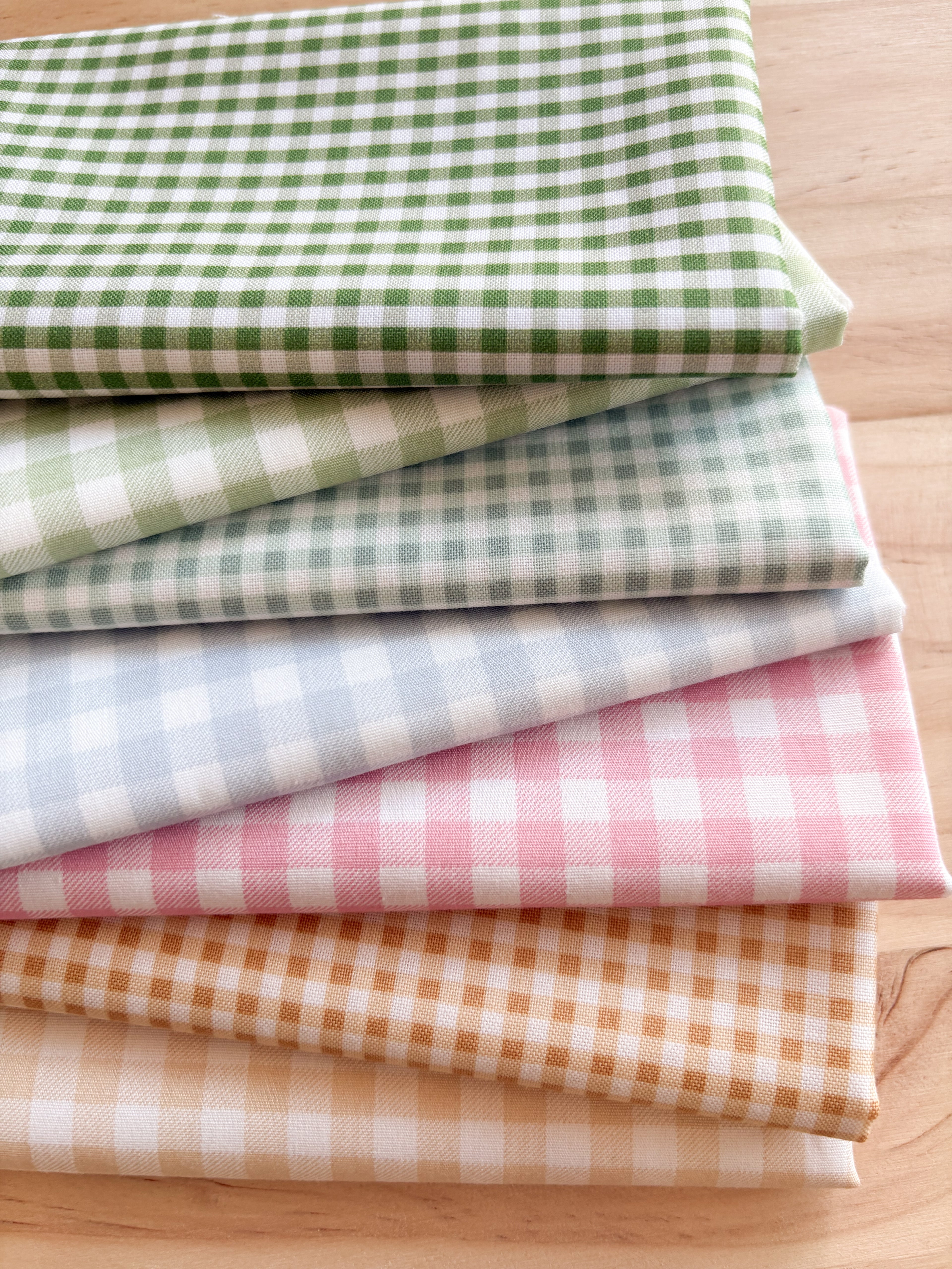 Pastel Ginghams - 7 Piece Bundle