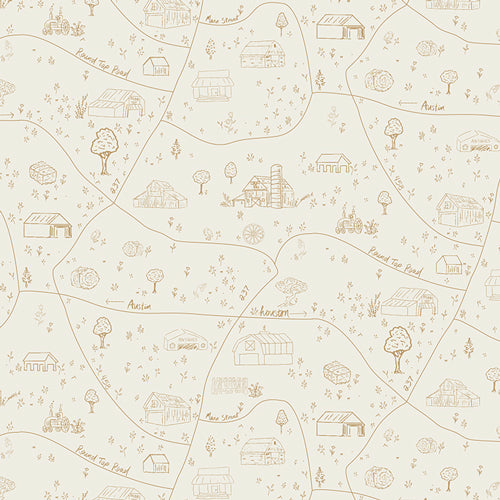 Village Lane - Round to Road Top by Art Gallery Fabrics