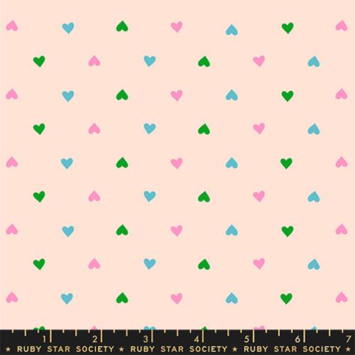 Hearts Peach Cream - Best Day Ever by Ruby Star Society