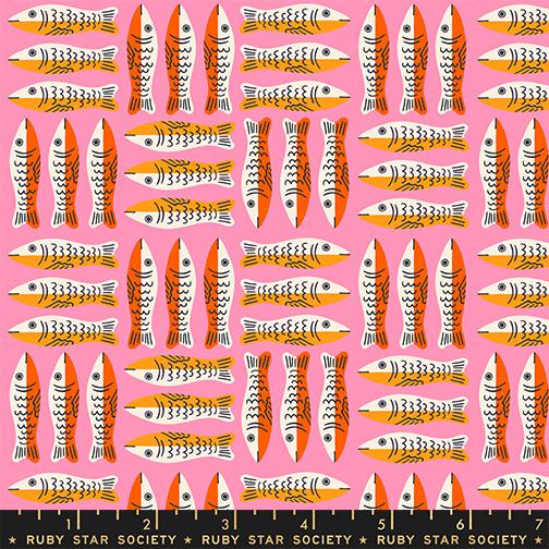 Little Sardines Lucky Pink - 1-800-Calico by Ruby Star Society