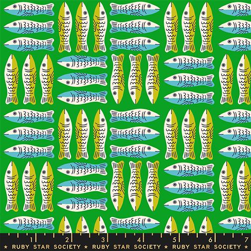 Little Sardines Verdant - 1-800-Calico by Ruby Star Society