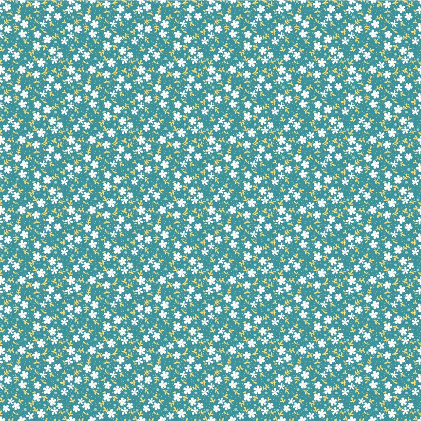 Sandra Dee Teal - Delightful Department Store by Poppie Cotton