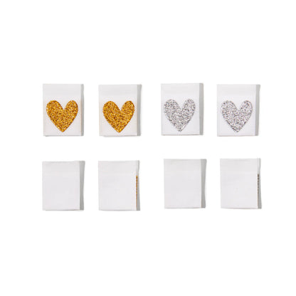 SOHMO Sew-in Labels - Metallic Hearts
