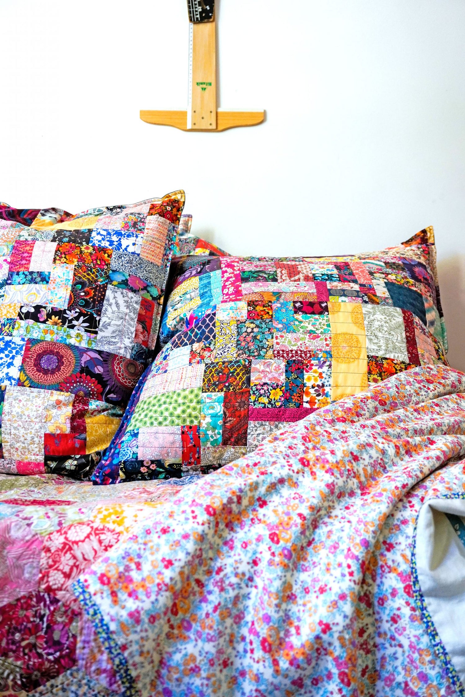 Scrappy Boho Cushion Cover Pattern - Liberty