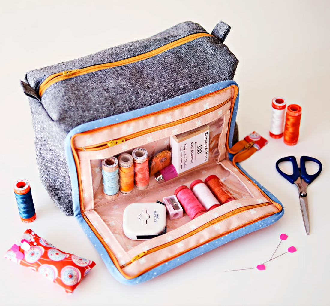 All In One Box Pouch Pattern - Aneela Hoey