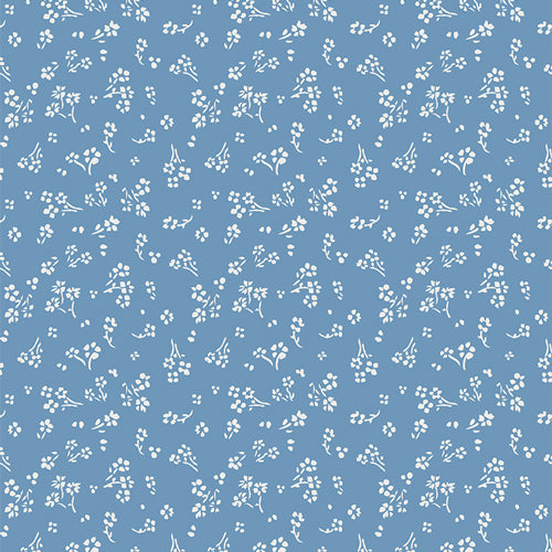 Sprinkled Florets Sky - True Blue by Art Gallery Fabrics