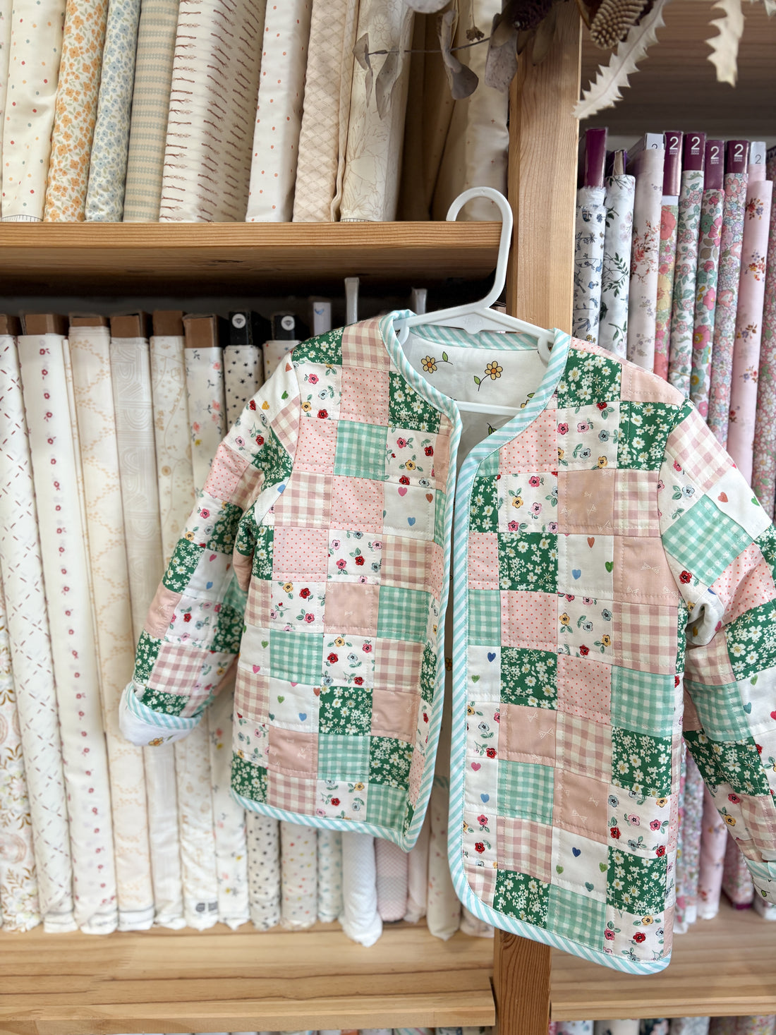 Tic Tac Toe Patchwork Jacket Kit - Florals
