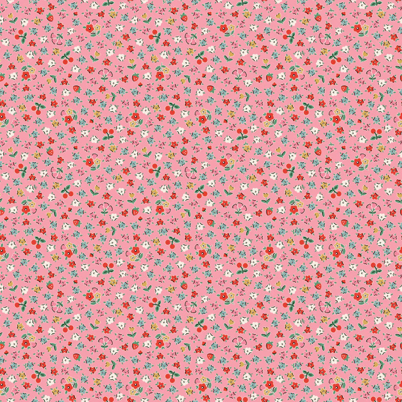 Bitty Blossoms Pink - Home Sweet Home by Poppie Cotton