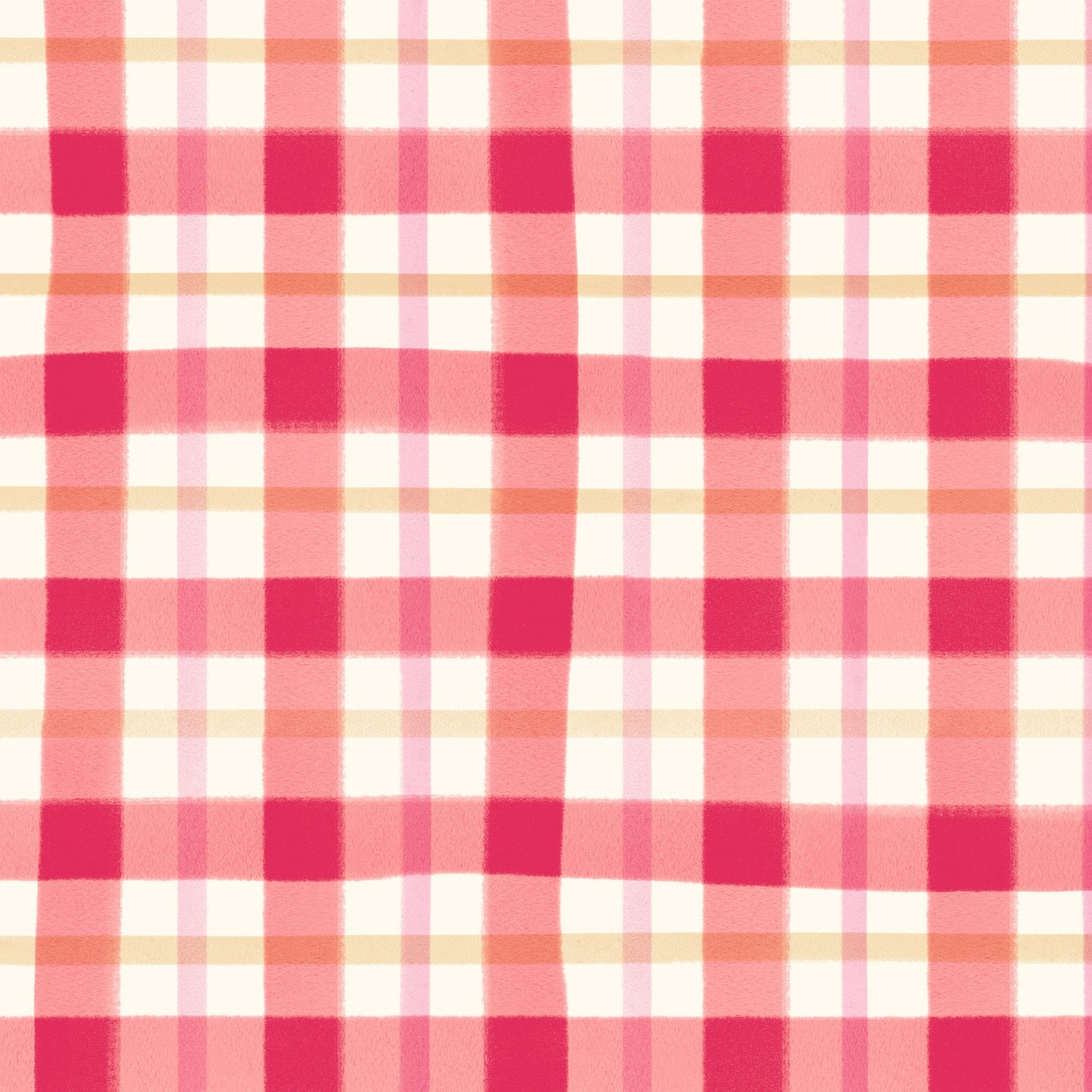Strawberry Jam Check - Patchwork Collection by Lewis &amp; Irene