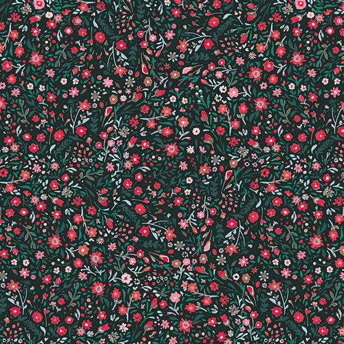 Wintertide Blooms Holly - Wintertale by Art Gallery Fabrics