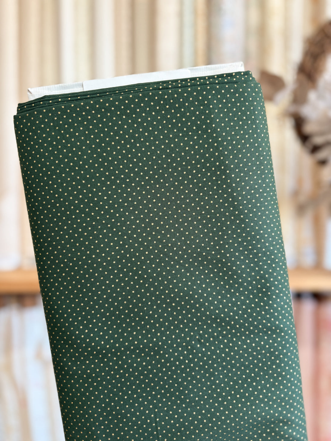 Gold Dot on Green XC10692-C by Handworks