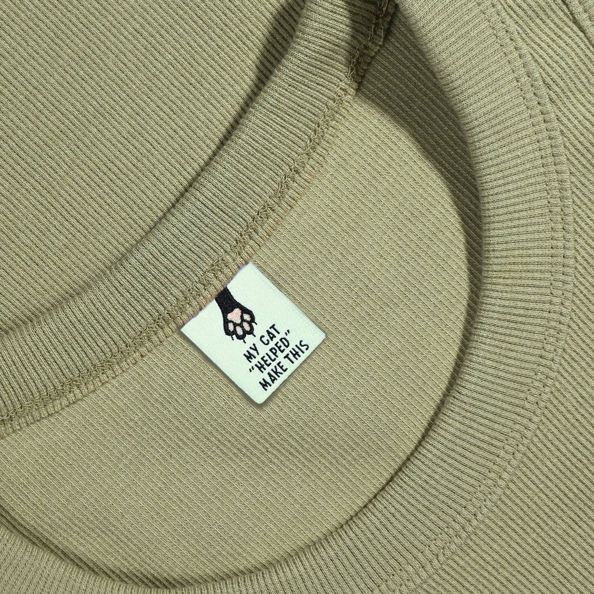 My Cat "Helped" Make This Woven Labels - Kylie and the Machine