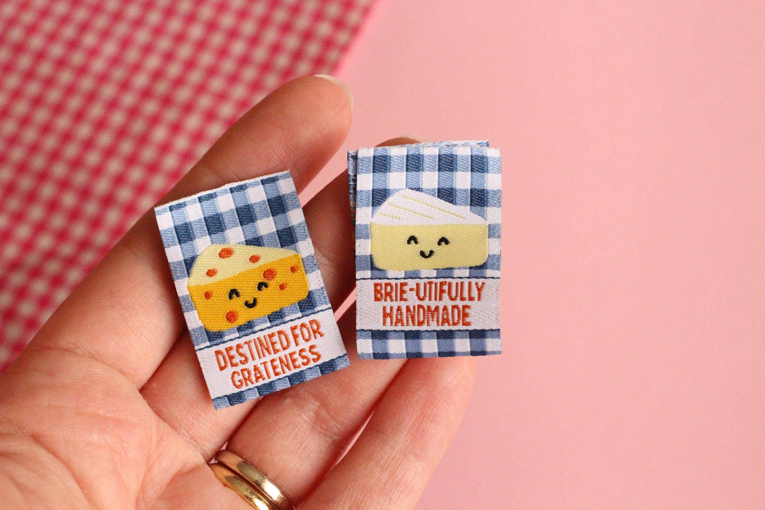 Cheese Sewing Labels - Cosy Club Handmade