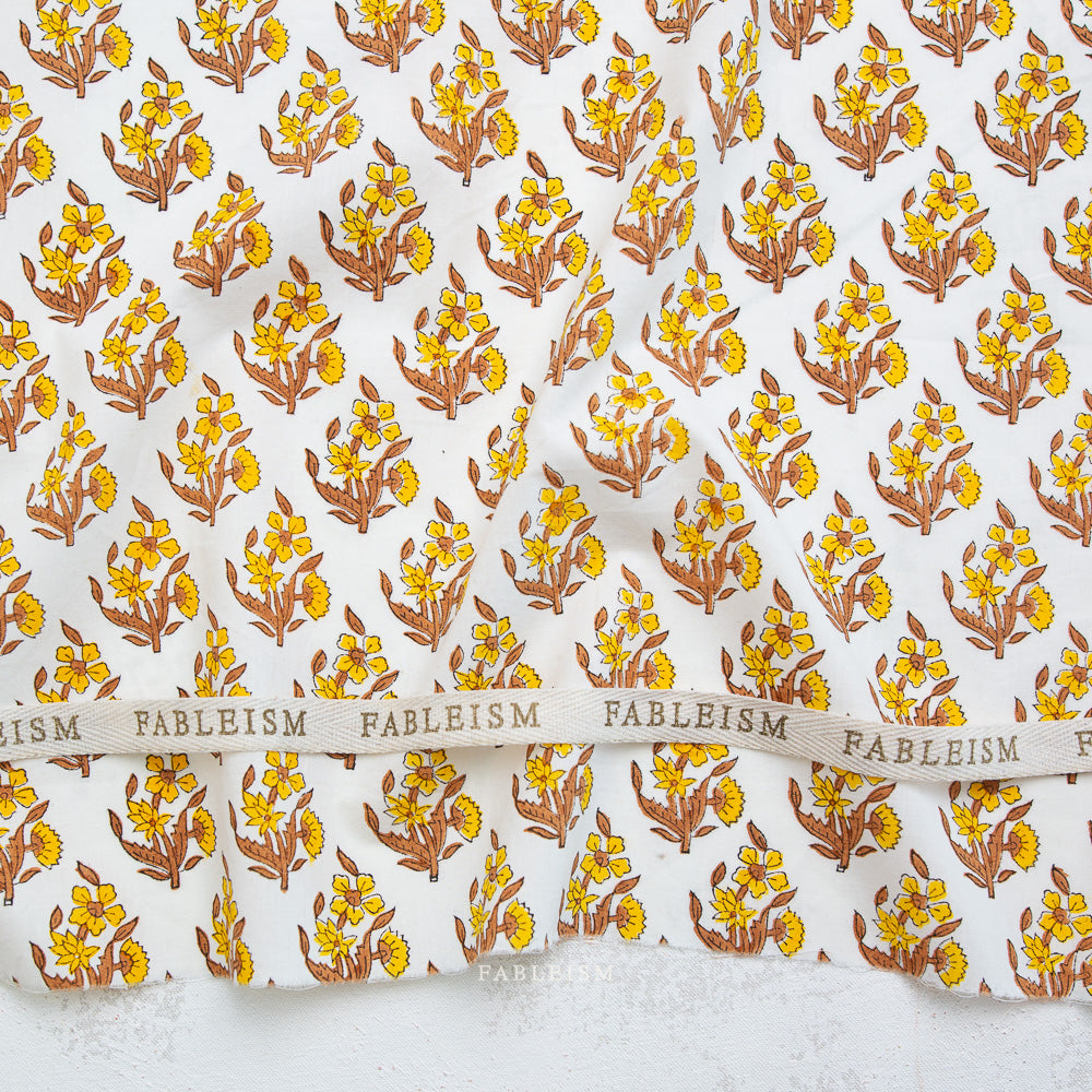 Weekend Floral in Summer - Indian Block Prints: Cottage by Fableism