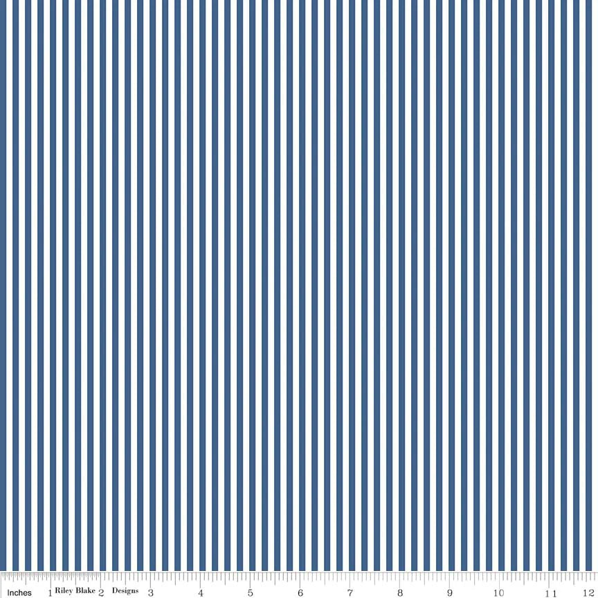 Denim 1/8" - Stripes by Riley Blake Designs