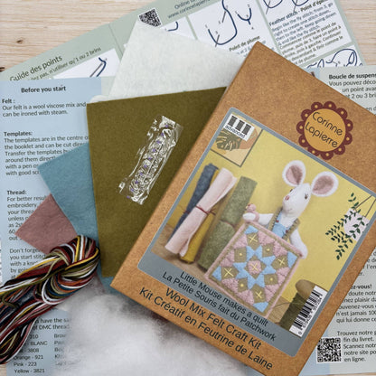 Little Mouse Makes a Quilt Felt Kit - Corinne Lapierre