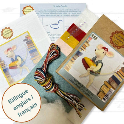 Little Mouse The Librarian Felt Kit - Corinne Lapierre