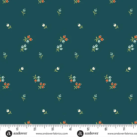 Peacock Buds - Flower Box by Andover Fabrics
