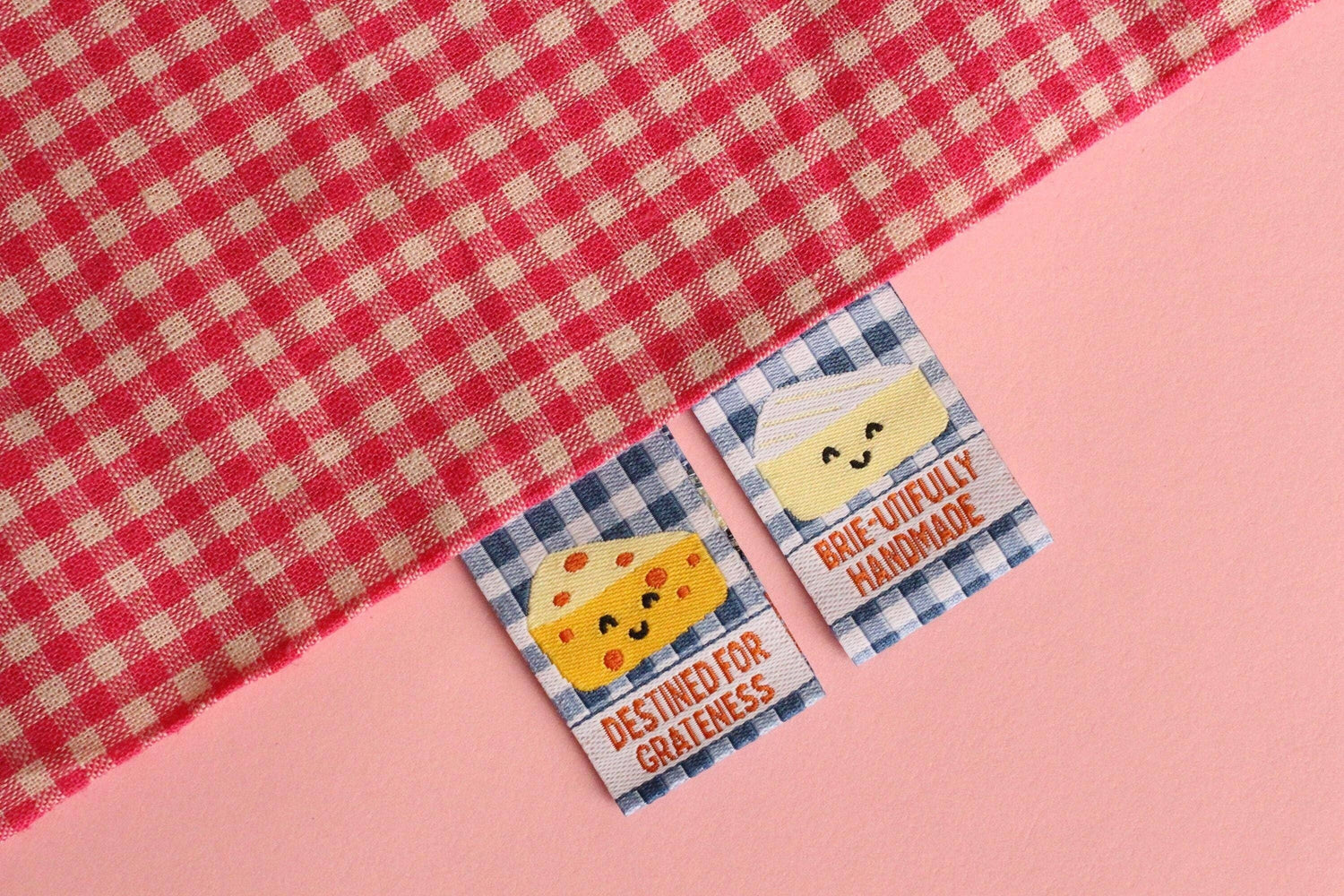 Cheese Sewing Labels - Cosy Club Handmade