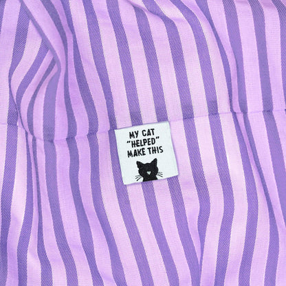 My Cat "Helped" Make This Woven Labels - Kylie and the Machine