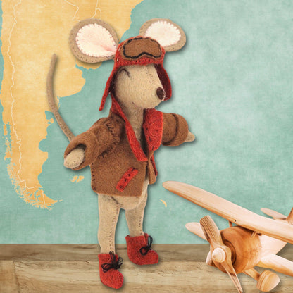 Little Mouse The Aviator Felt Kit - Corinne Lapierre