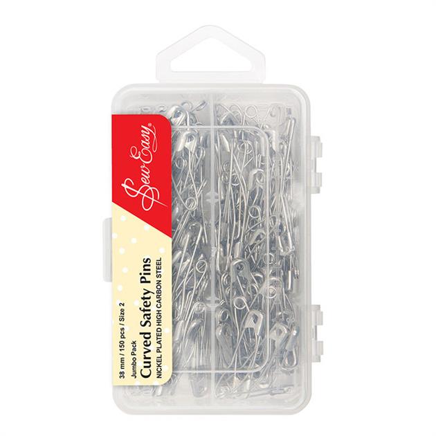 Curved Safety Pins - Sew Easy