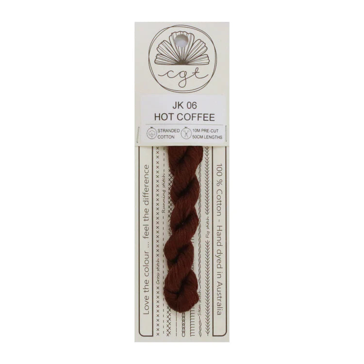 JK06 Hot Coffee Stranded Cotton - Cottage Garden Threads