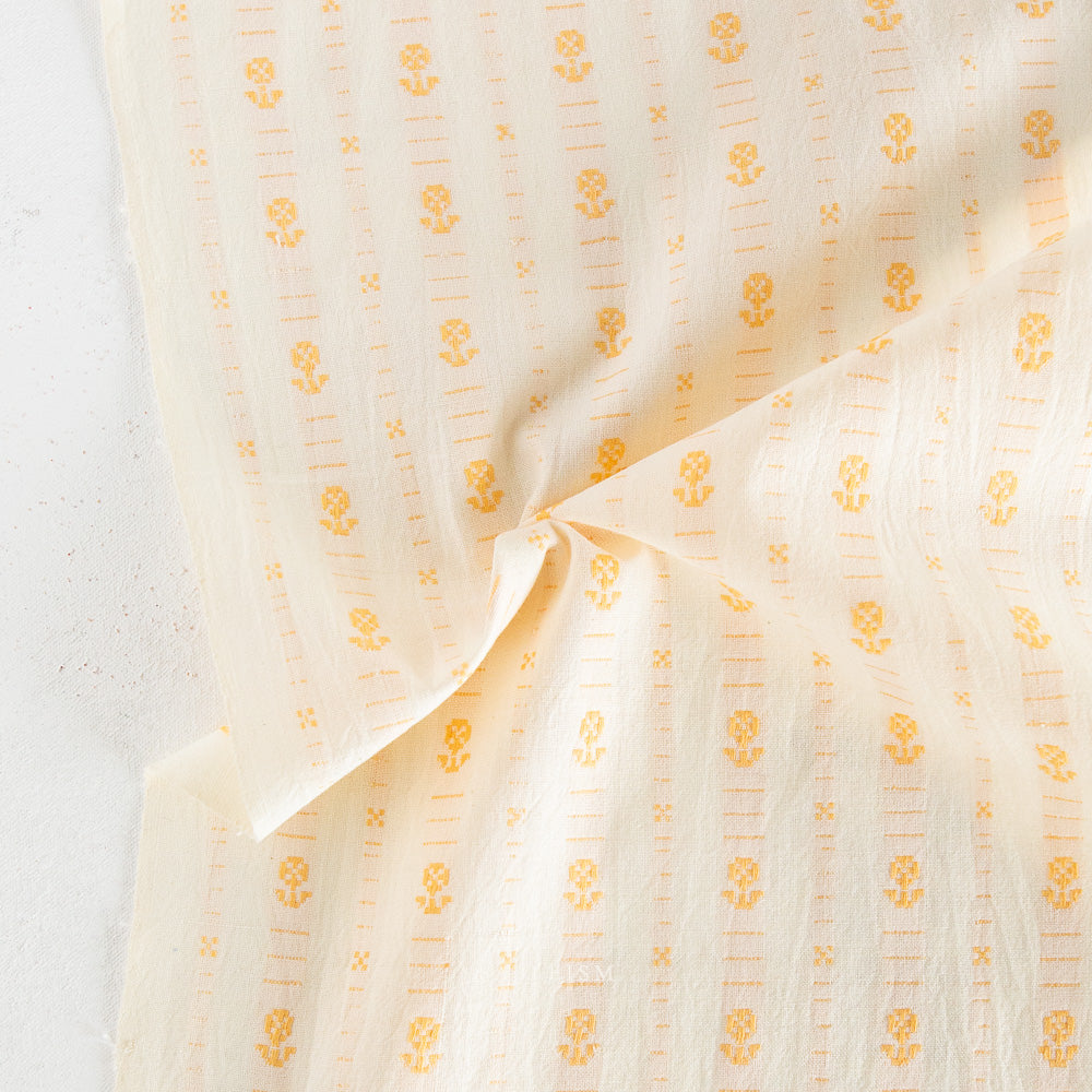 Hilde Floral Goldenrod - Swedish Holiday by Fableism