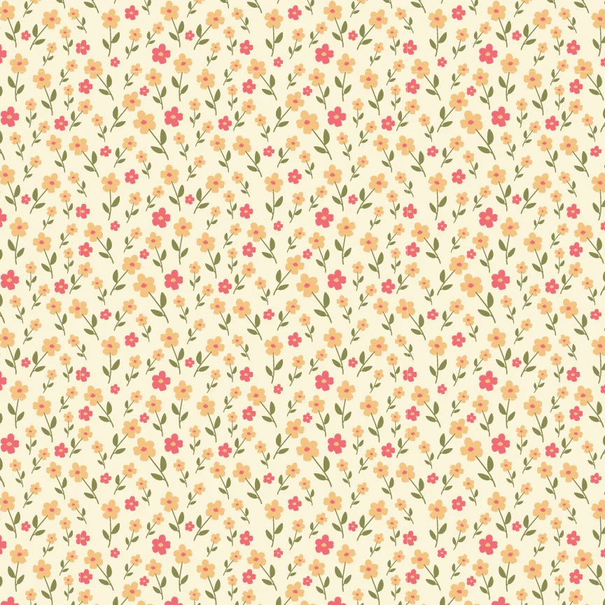 Wildflower Field Yellow - Prairie Sisters Homestead by Poppie Cotton