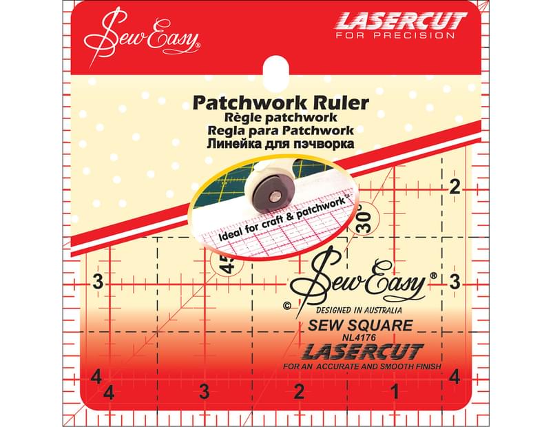 Patchwork Ruler - 4.5&quot; x 4.5&quot;