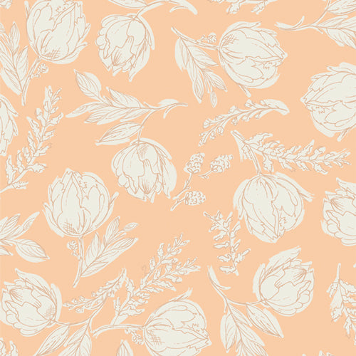 END OF BOLT 3.75m - Unruly Terrace Nectarine - Nectarine Fusion by Art Gallery Fabrics