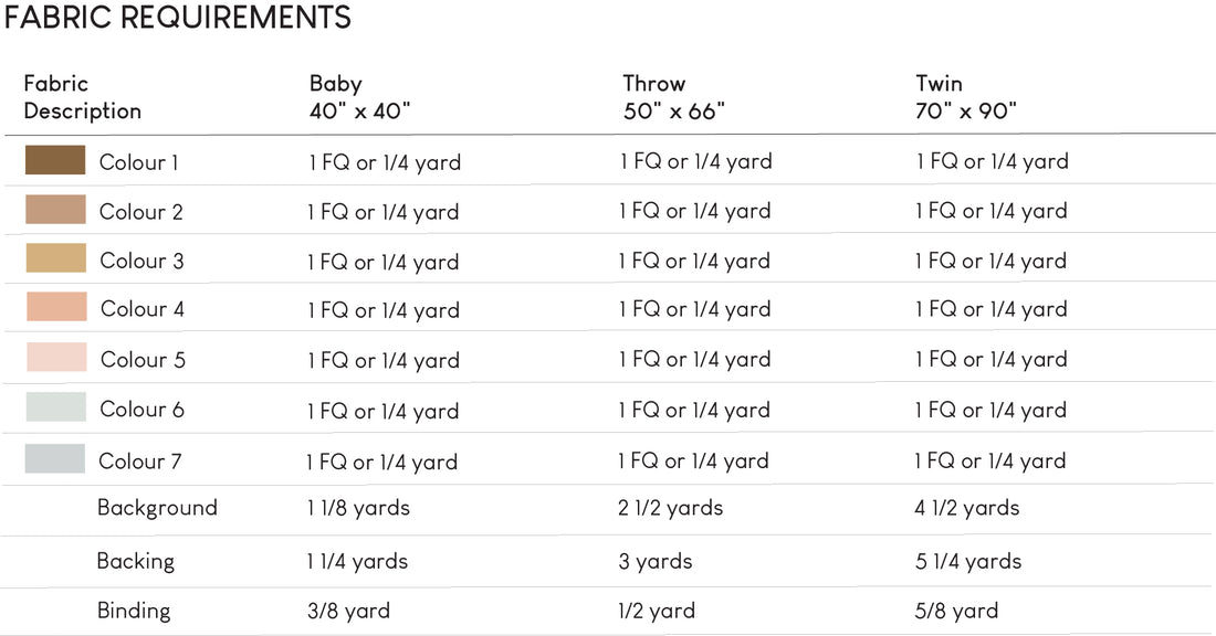 Golden Horizon Quilt Pattern (Paper)