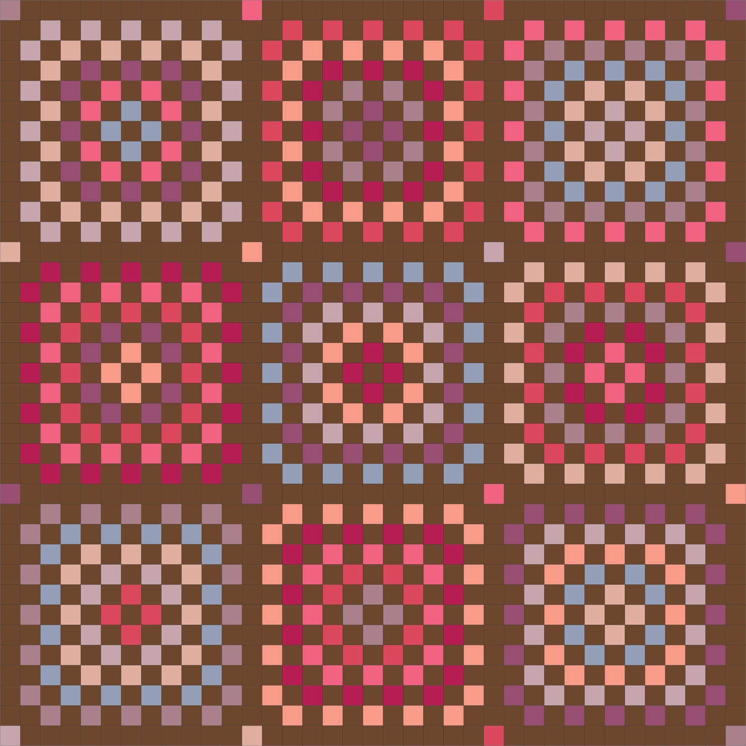 Retro Granny Patch Quilt Kit - Lo &amp; Behold Stitchery